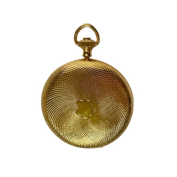 Vintage Gold Plated Pocketwatch Case Locket Shield Crest A La Carte - Picture 7 of 10